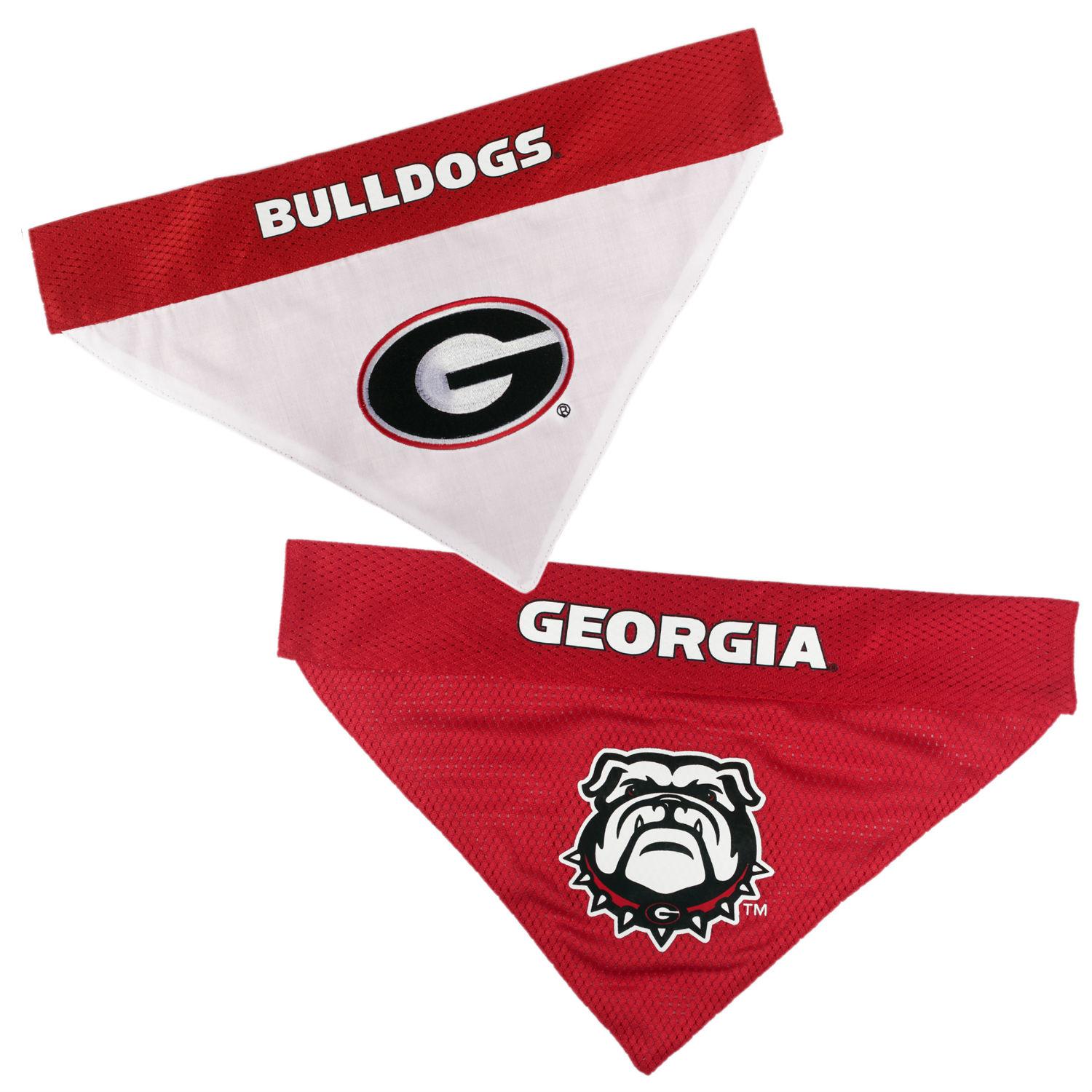 Georgia Bulldogs Reversible Dog Bandana Collar Slider