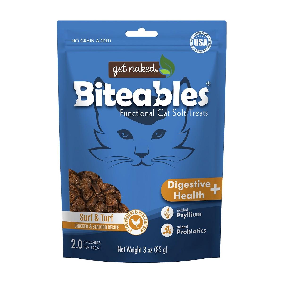 Get Naked Biteables Functional Soft Cat Treats - Digestive Plus
