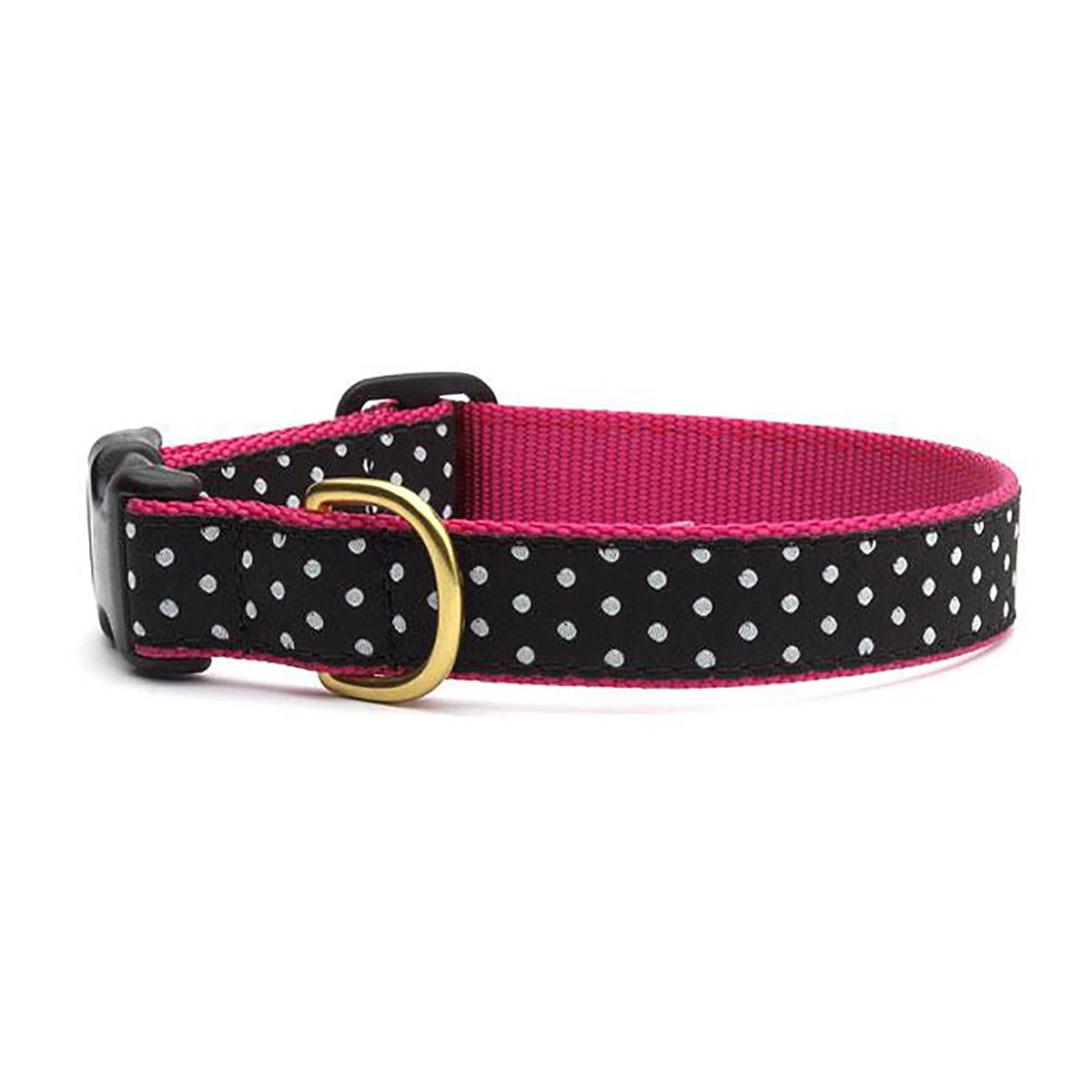 Black and White Dot Dog Collar by Up Country