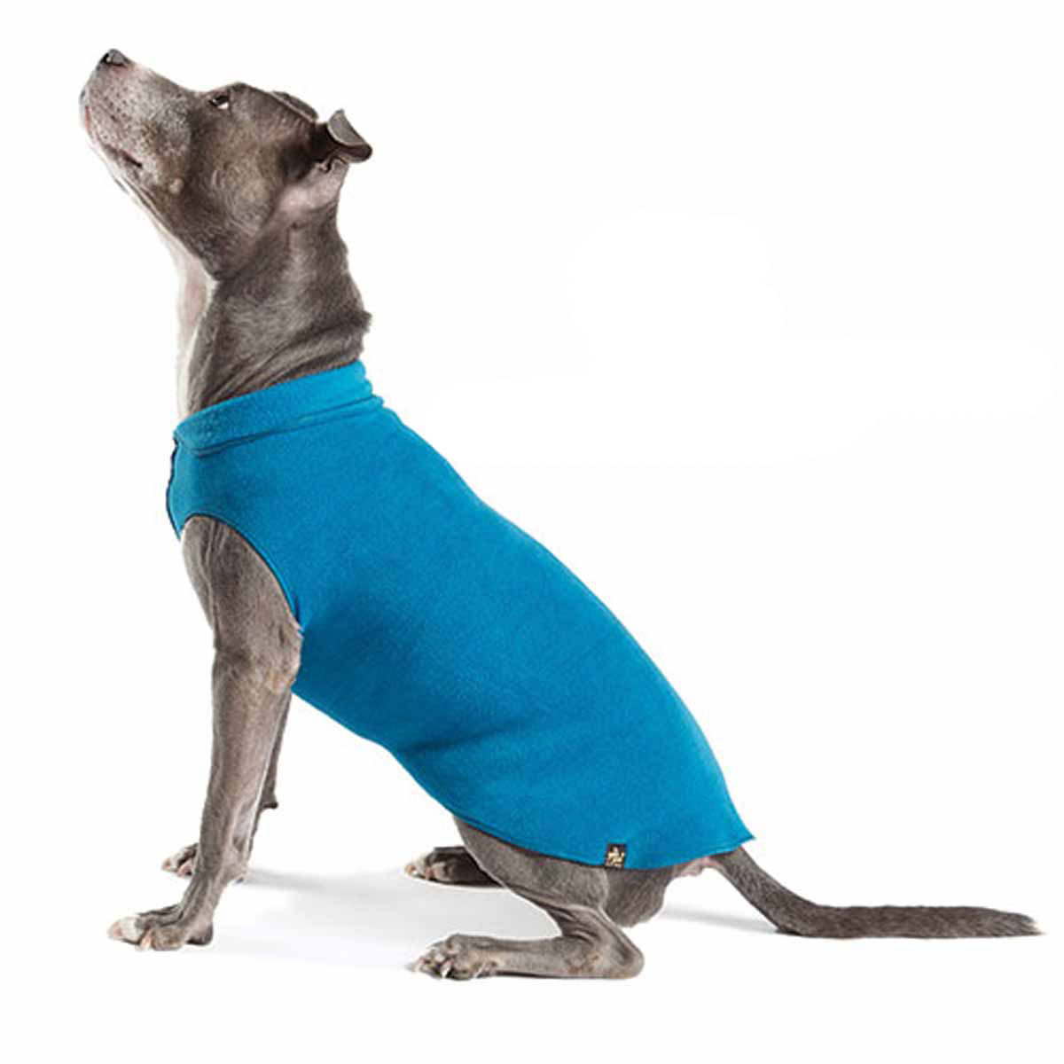Gold Paw Fleece Dog Jacket - Marine Blue