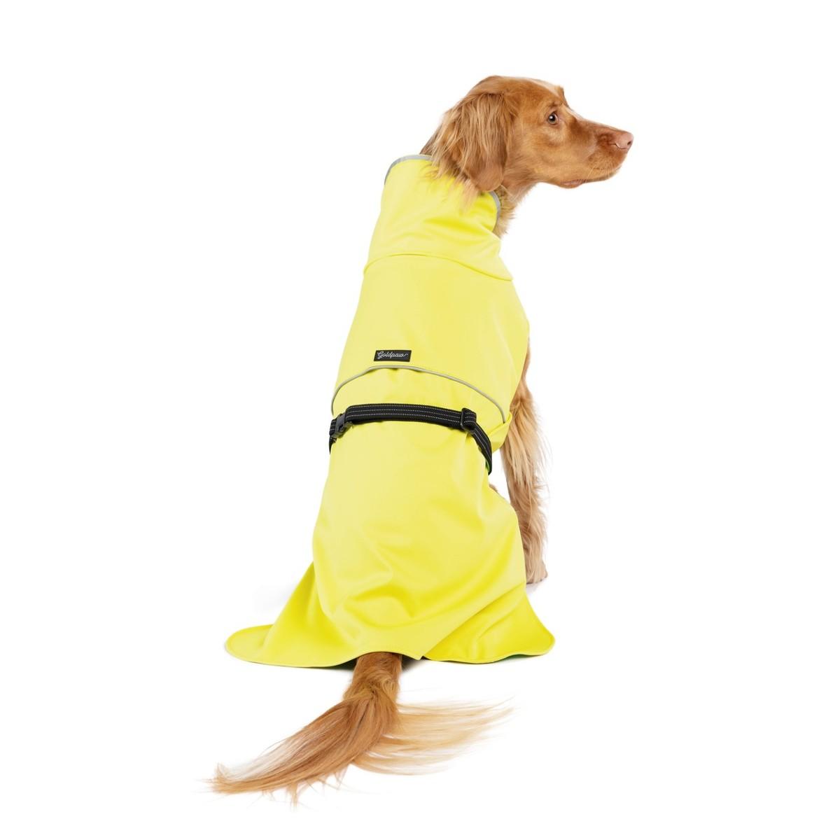Gold Paw Rain Paw II Dog Raincoat - Neon Yellow/Grass Green