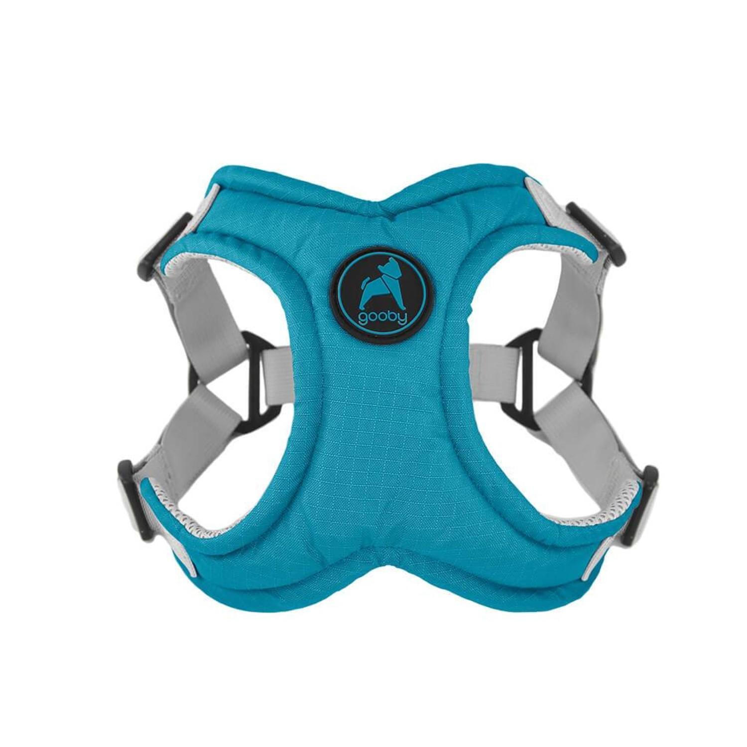 Gooby Memory Foam Step-in Dog Harness - Turquoise
