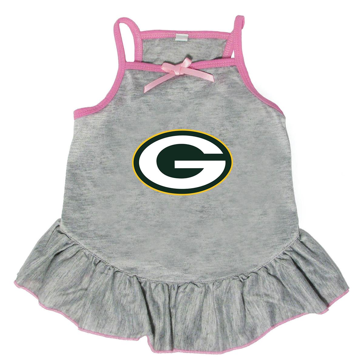 Little Earth Green Bay Packers Dog Dress - Gray