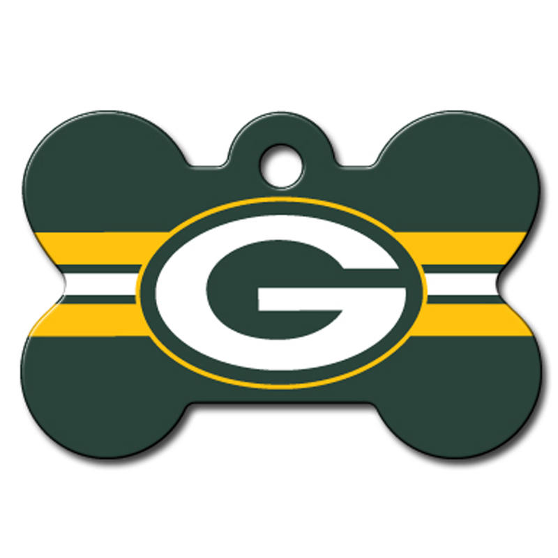 Green Bay Packers Engravable Pet I.D. Tag - Bone