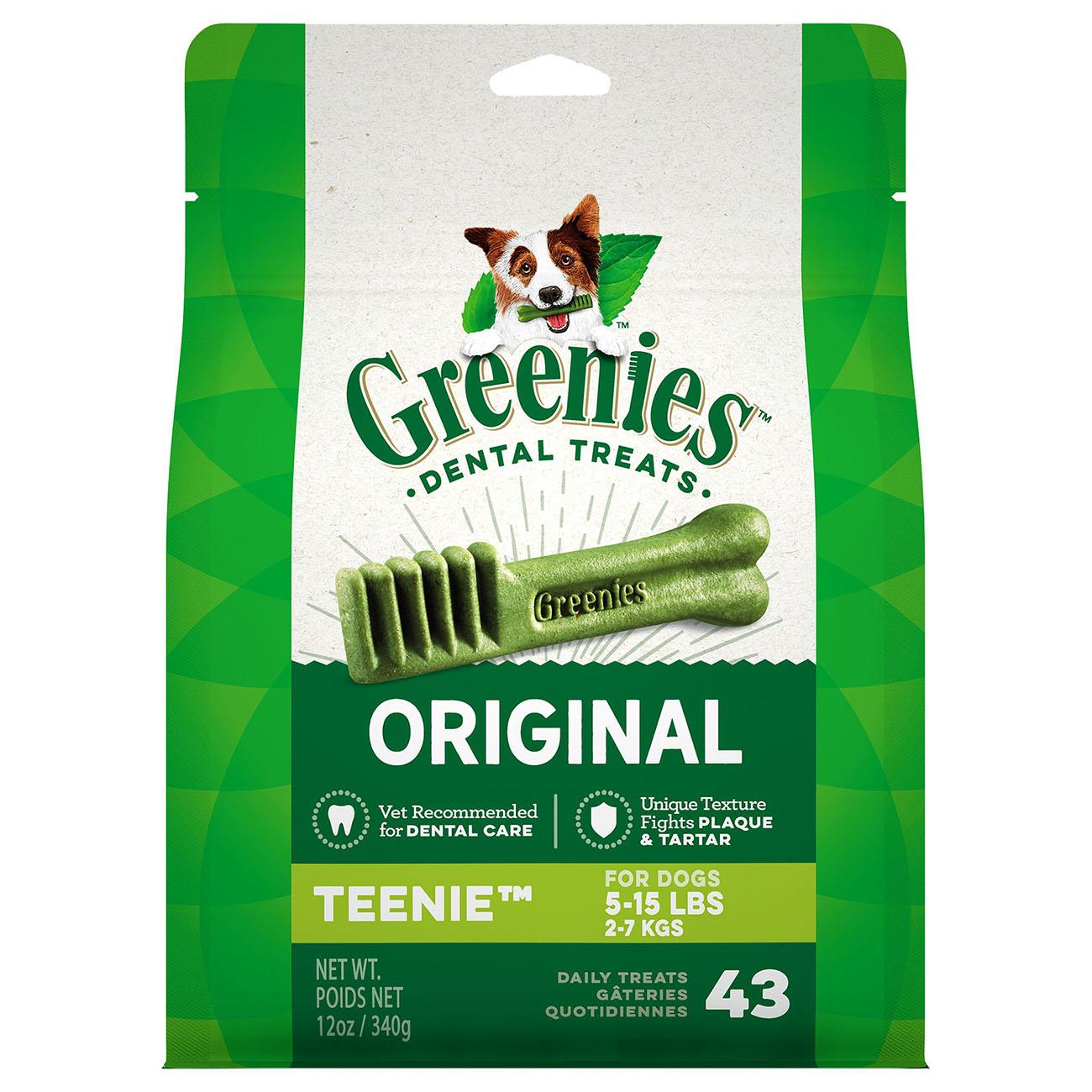 Greenies Original Dental Dog Chews - Teenie Dog Size
