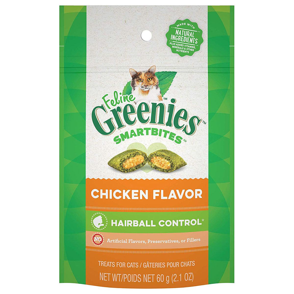 Greenies Smartbites Hairball Control Cat Treats - Chicken