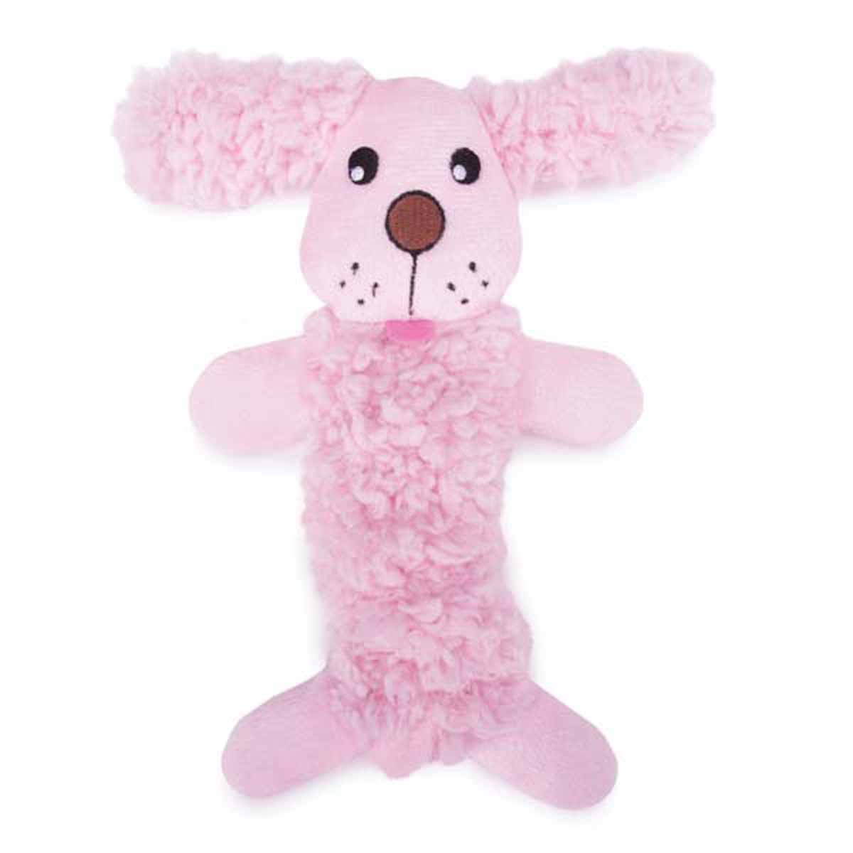 Grriggles Baby Bark Bungee Puppy Toy - Baby Pink