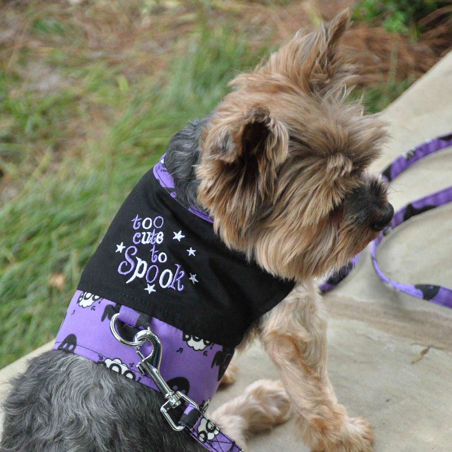 Halloween Dog Harness Vest by Doggie Design - Too Cute To Spook