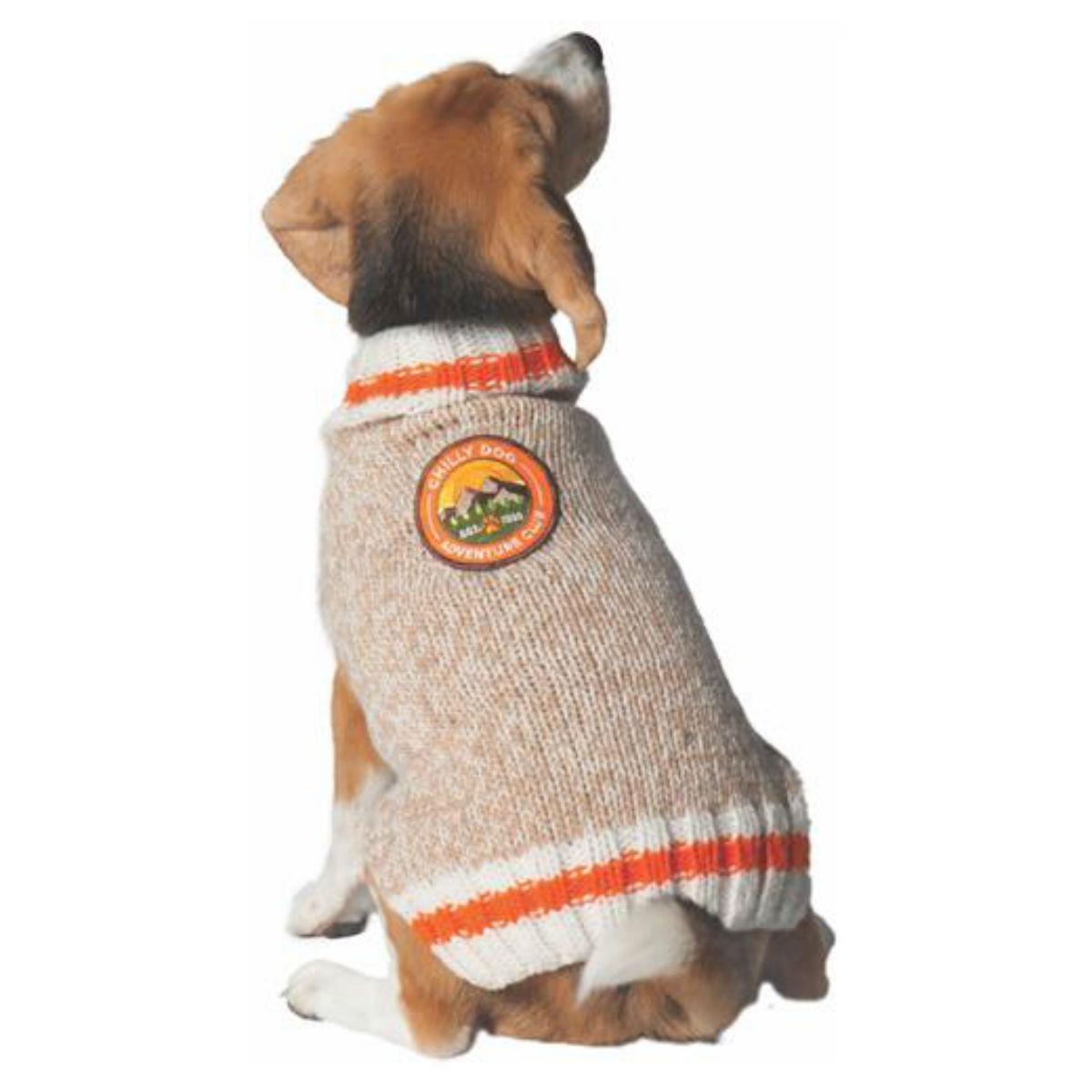 Chilly Dog Handmade Adventure Club Wool Dog Sweater