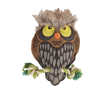 Happy Tails Critterz Canvas Dog Toy - Owl