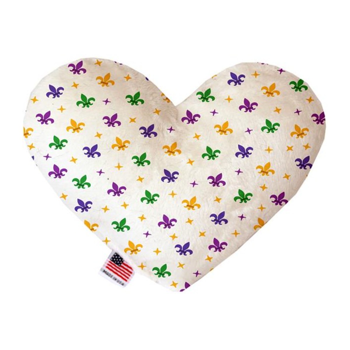 Heart Dog Toy - Confetti Fleur de Lis