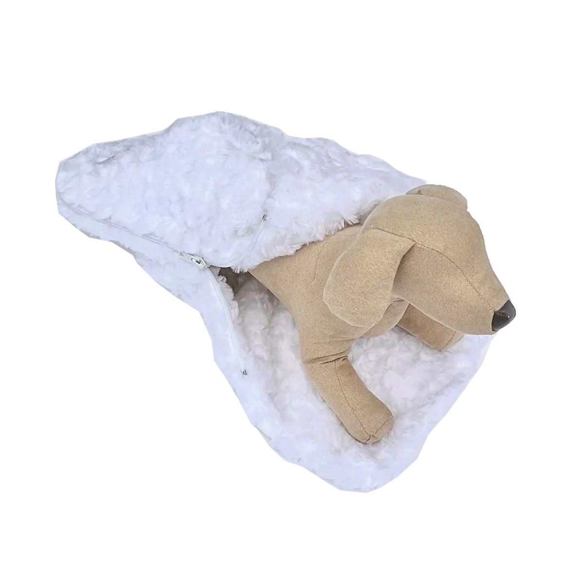 Hello Doggie Snuggle Pup Sleeping Bag Dog Bed - White Rosebud 