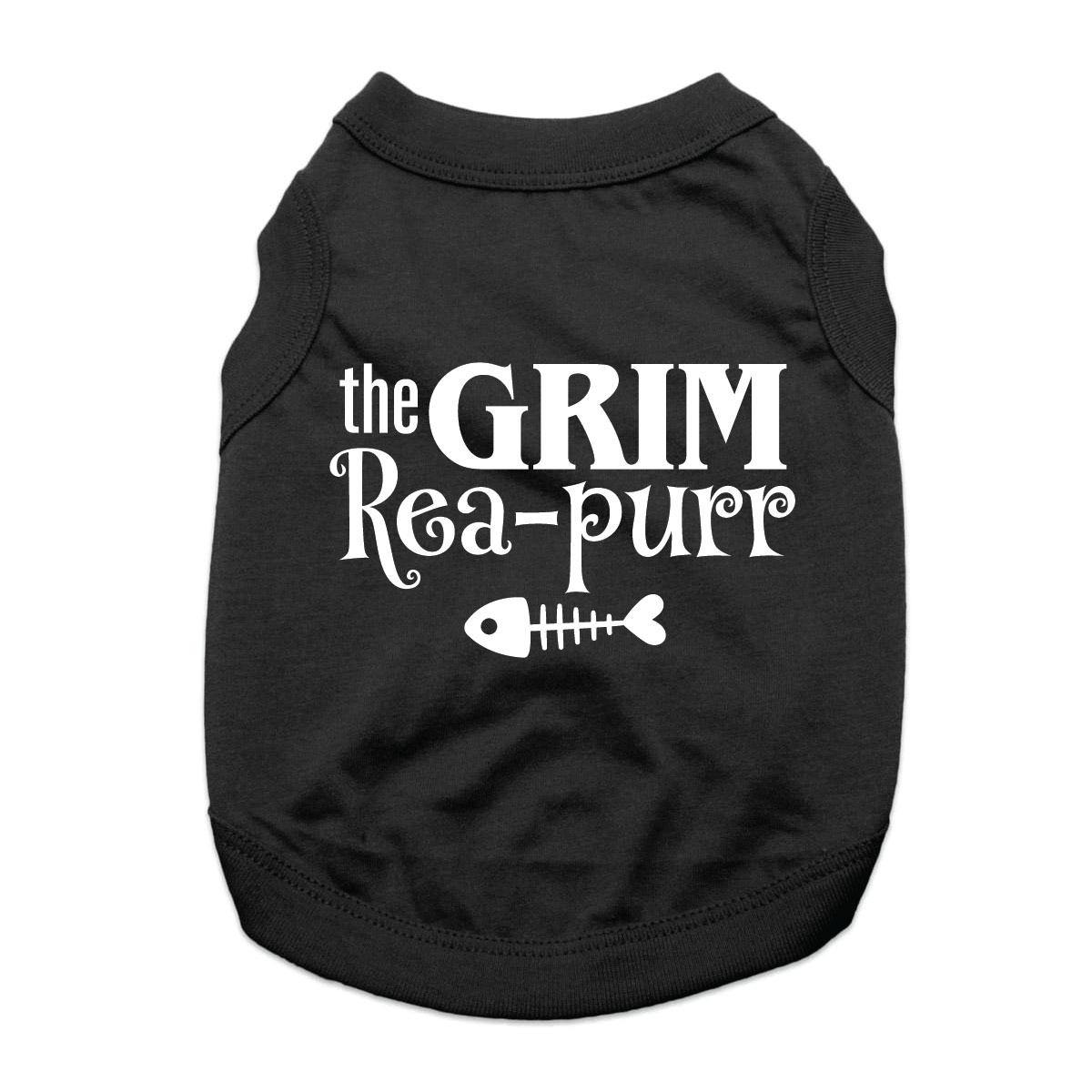 The Grim Rea-Purr Cat Shirt - Black