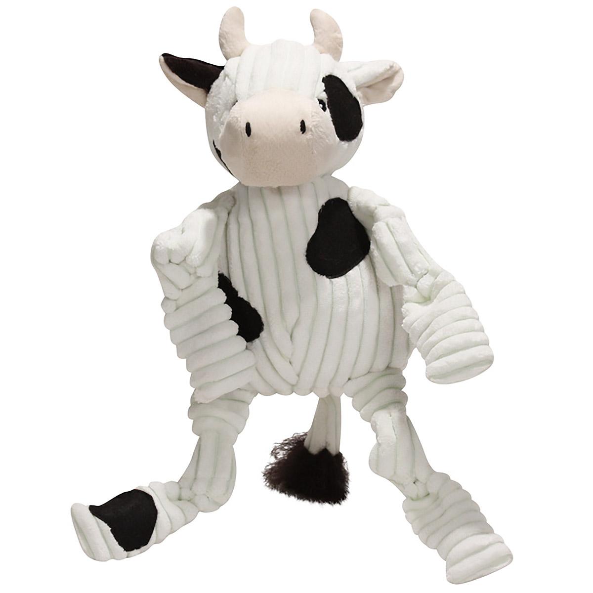 HuggleHounds Barnyard Knotties Dog Toy - Cow