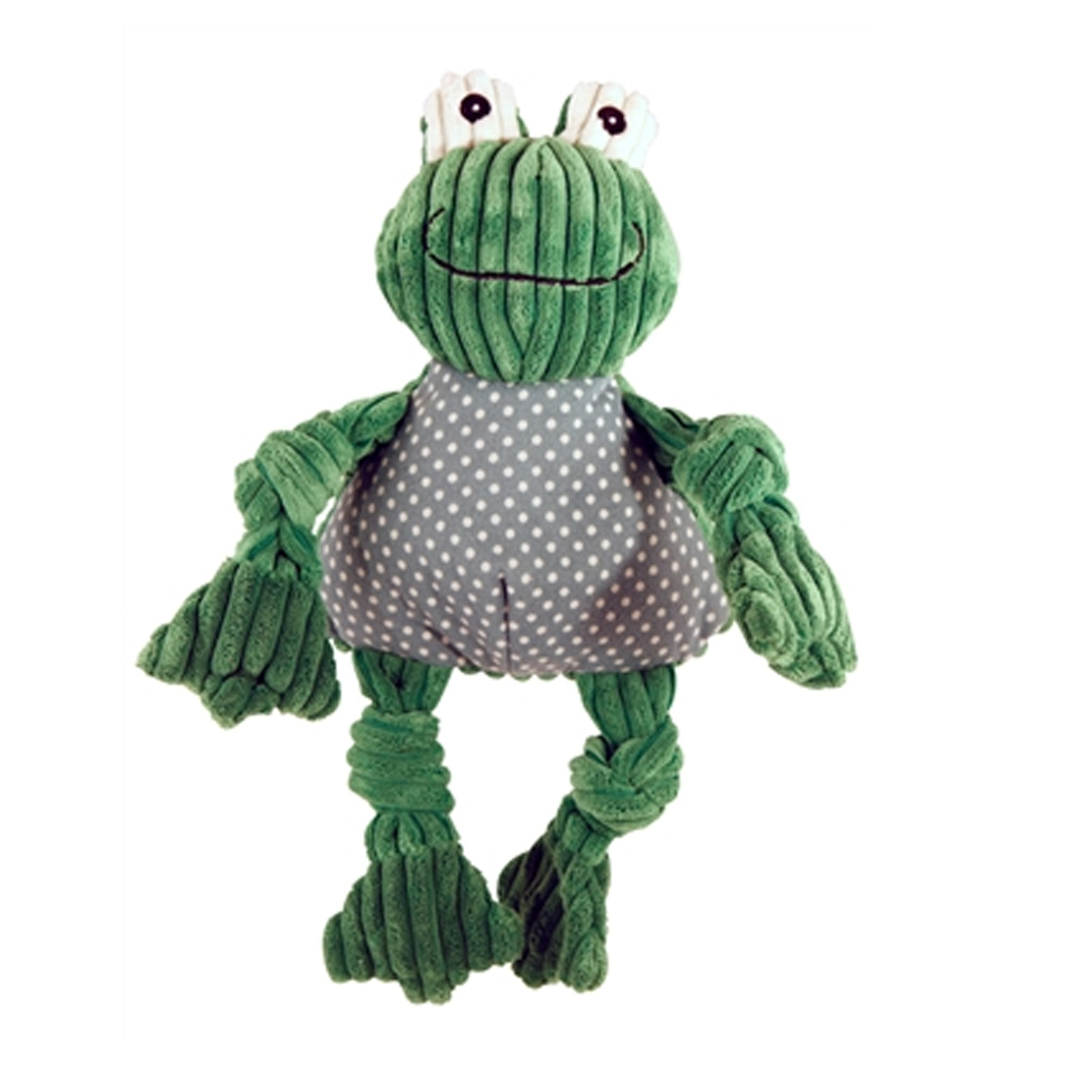 HuggleHounds Knotties Dog Toy - Frog