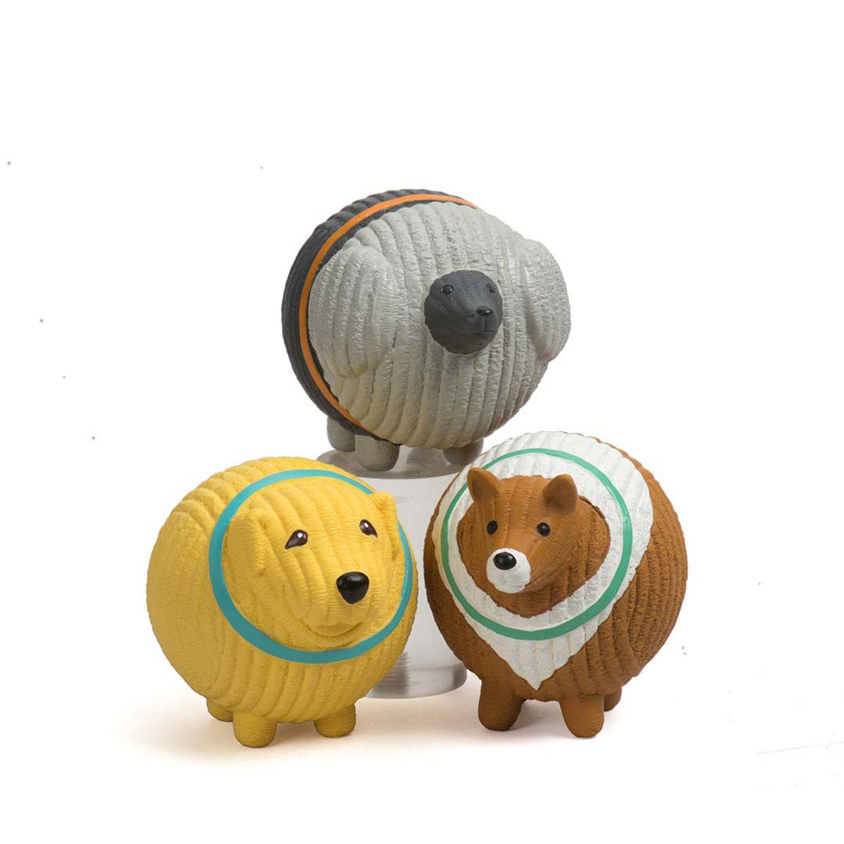 HuggleHounds Ruff-Tex Mutt Ball Dog Toy - Large