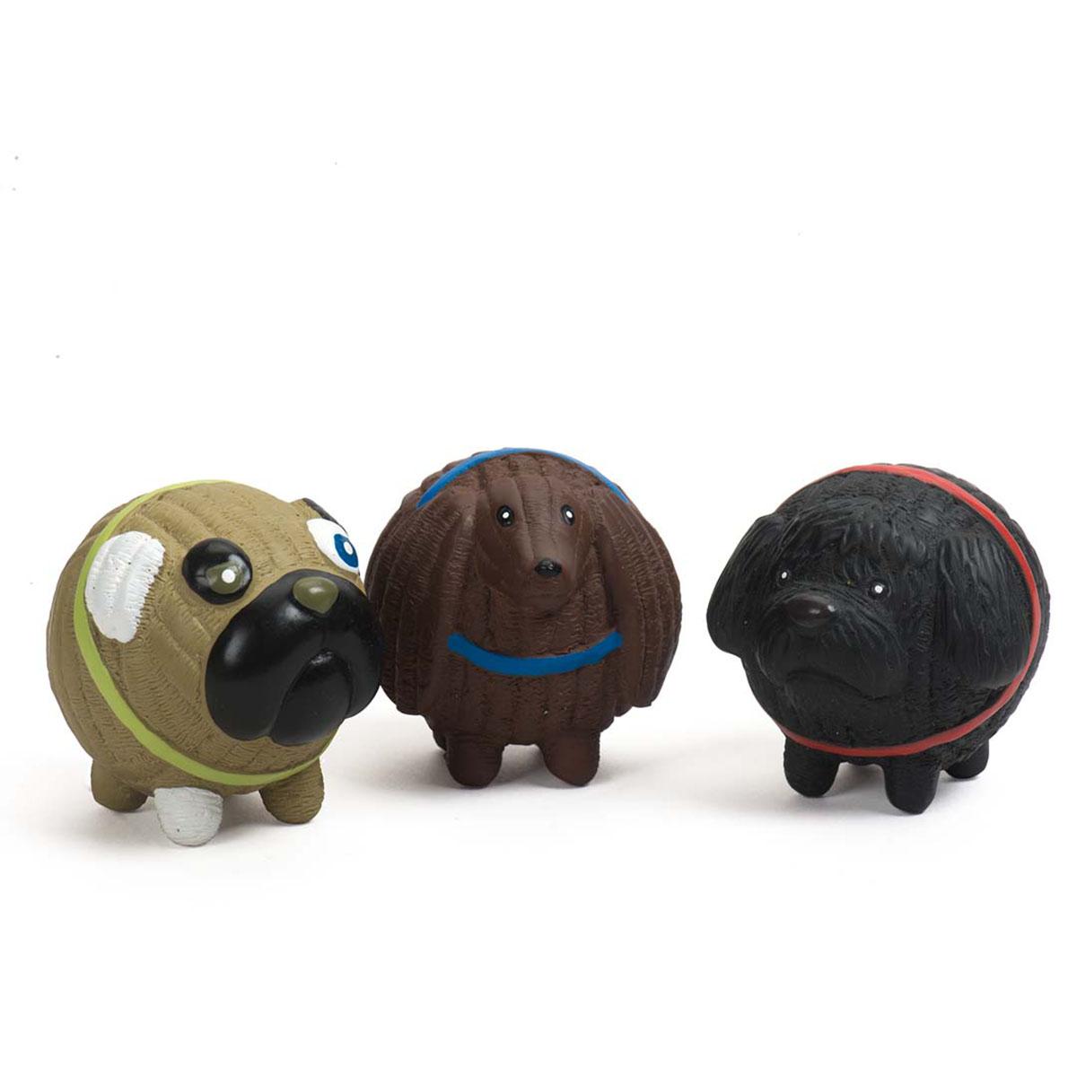HuggleHounds Ruff-Tex Mutt Ball Dog Toy - Small