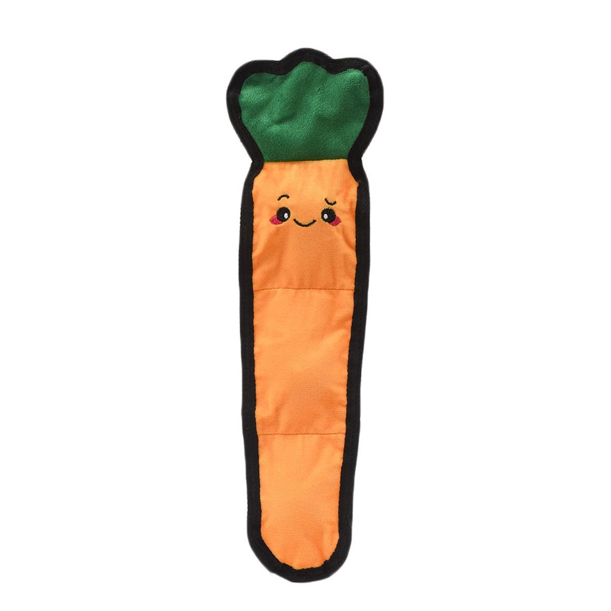 HugSmart Squeakin’ Vegetables Dog Toy – Carrot