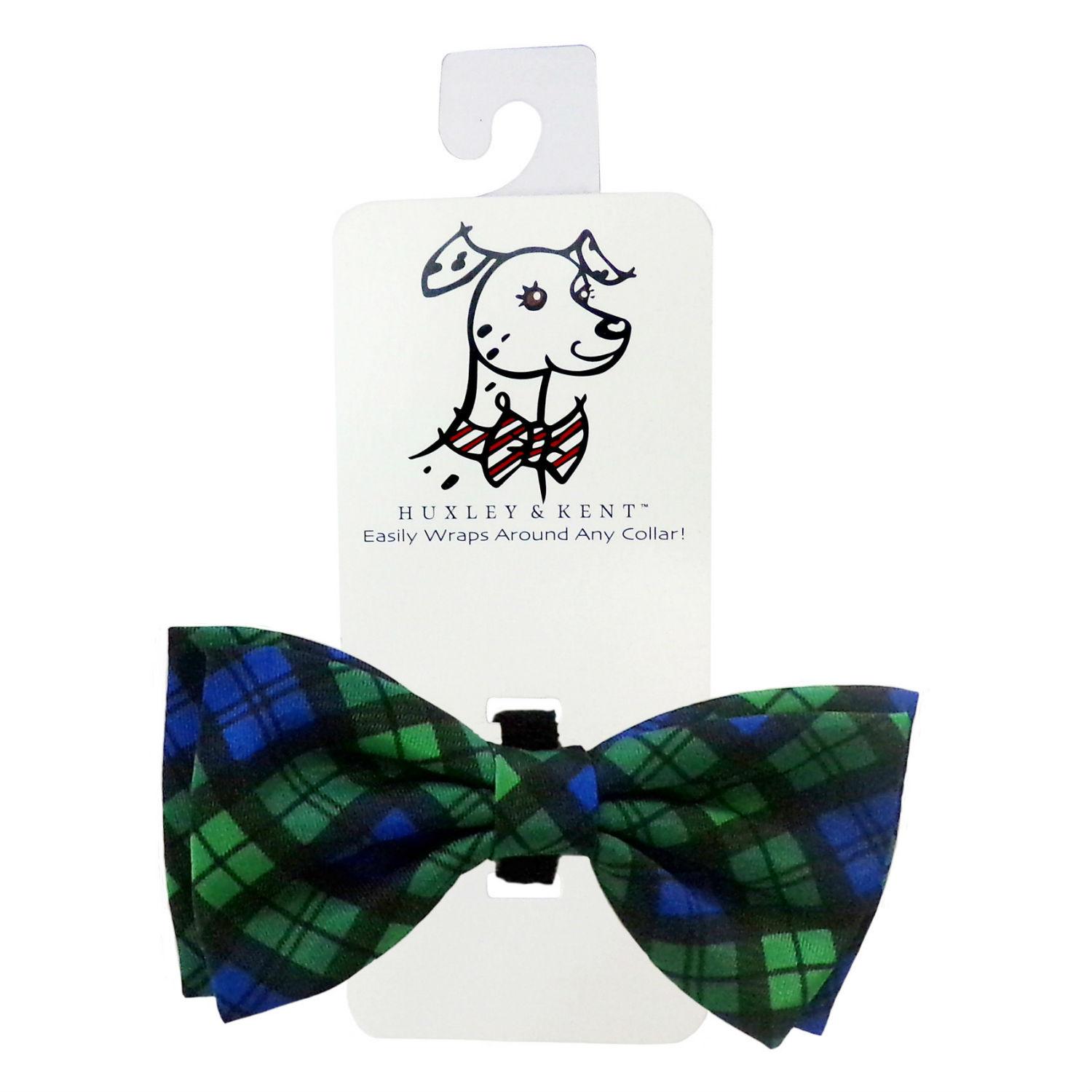 Huxley & Kent Pet Bow Tie Collar Attachment - Blackwatch Plaid