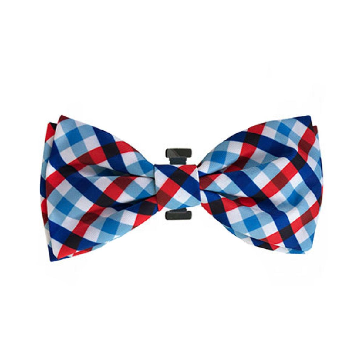 Huxley & Kent Dog and Cat Bow Tie Collar Attachment - Picnic Check