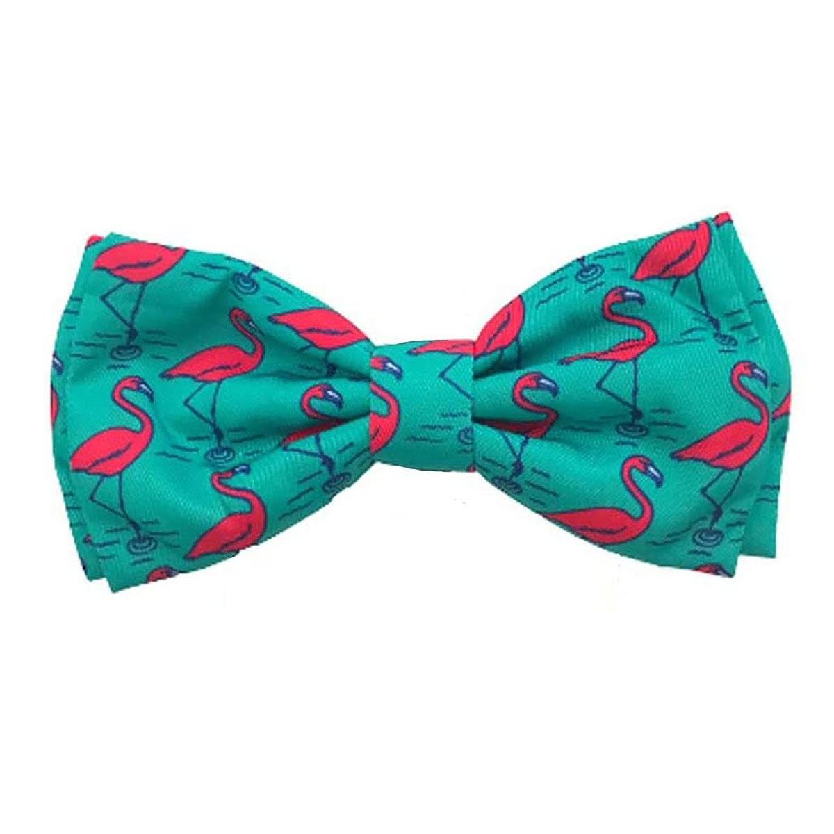 Huxley & Kent Dog and Cat Bow Tie Collar Attachment - Flamingo
