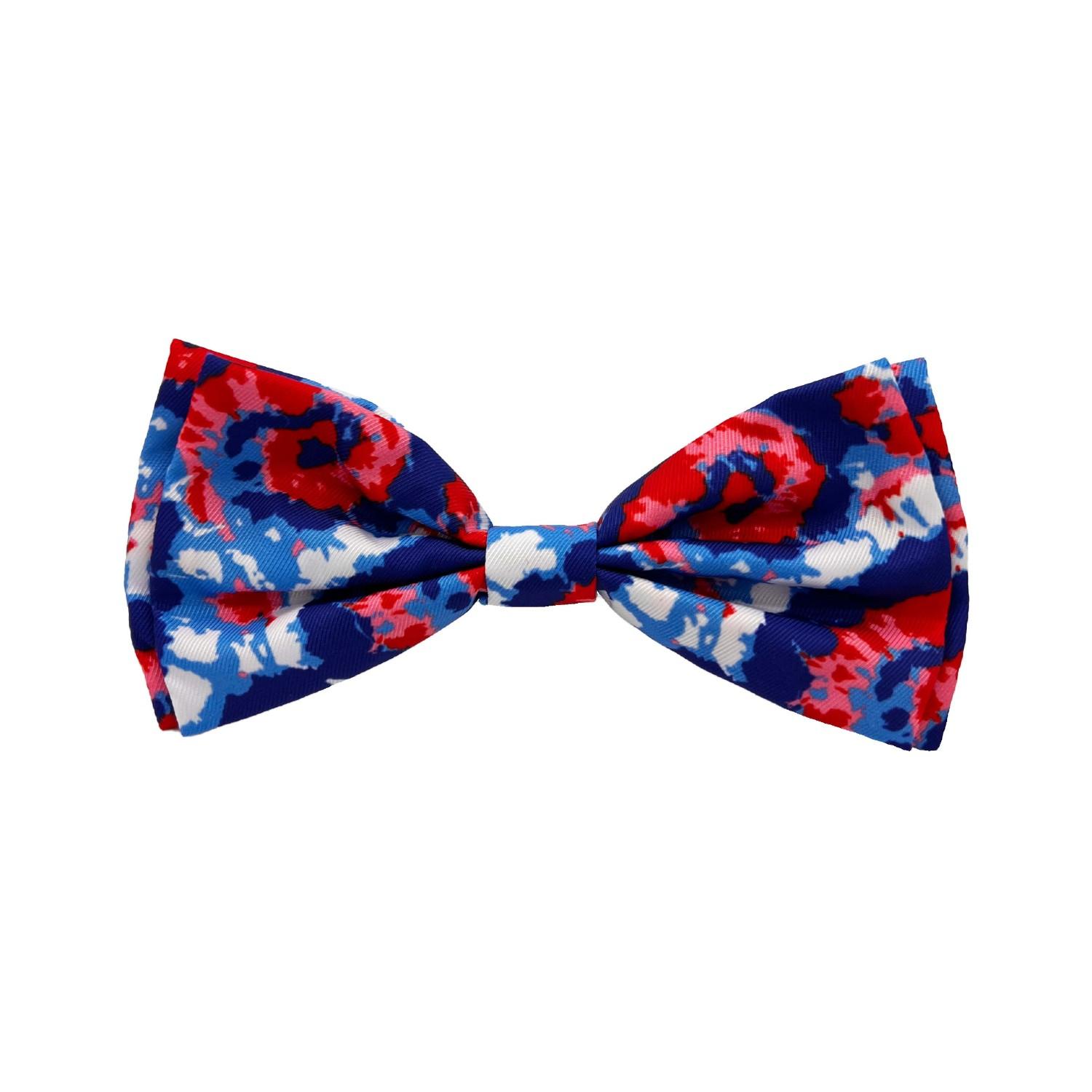 Huxley & Kent Patriotic Dog and Cat Bow Tie Collar Attachment - American Tie Dye