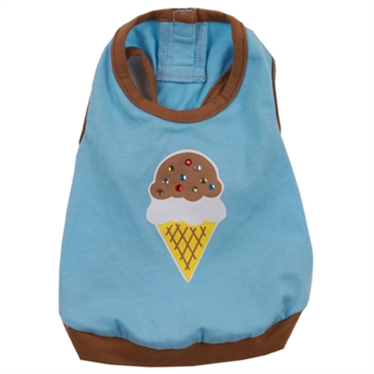 Pooch Outfitters Ice Cream Dog Tank - Blue