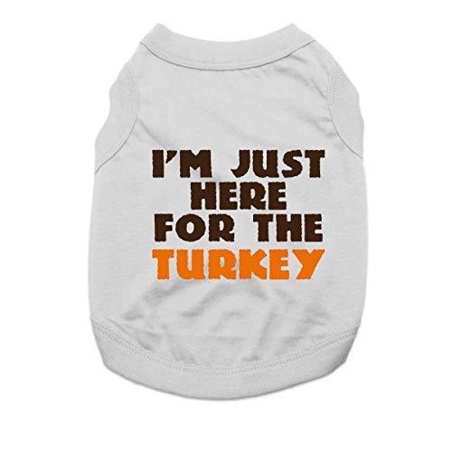 I'm Just Here for the Turkey Dog Shirt - Gray