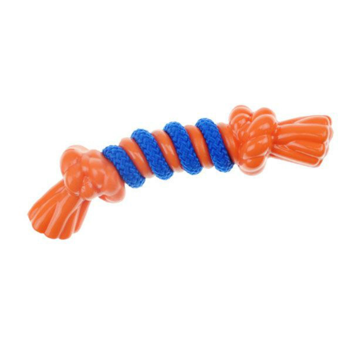 Infinity TPR-Rope Bone Dog Toy - Orange
