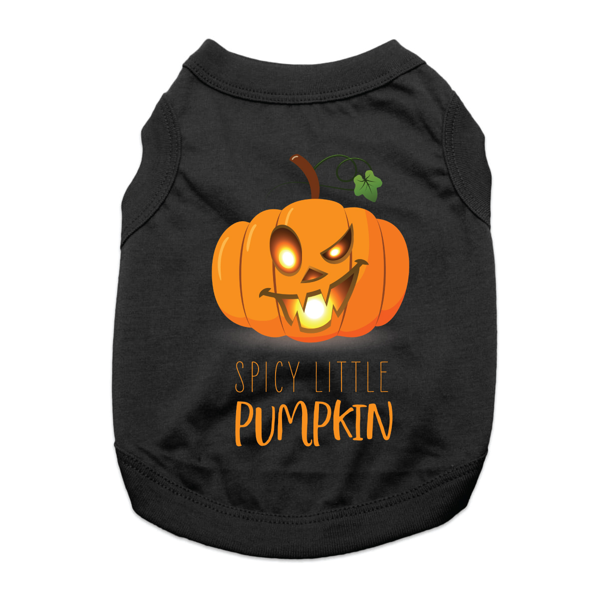 Spicy Little Pumpkin Dog Shirt - Black