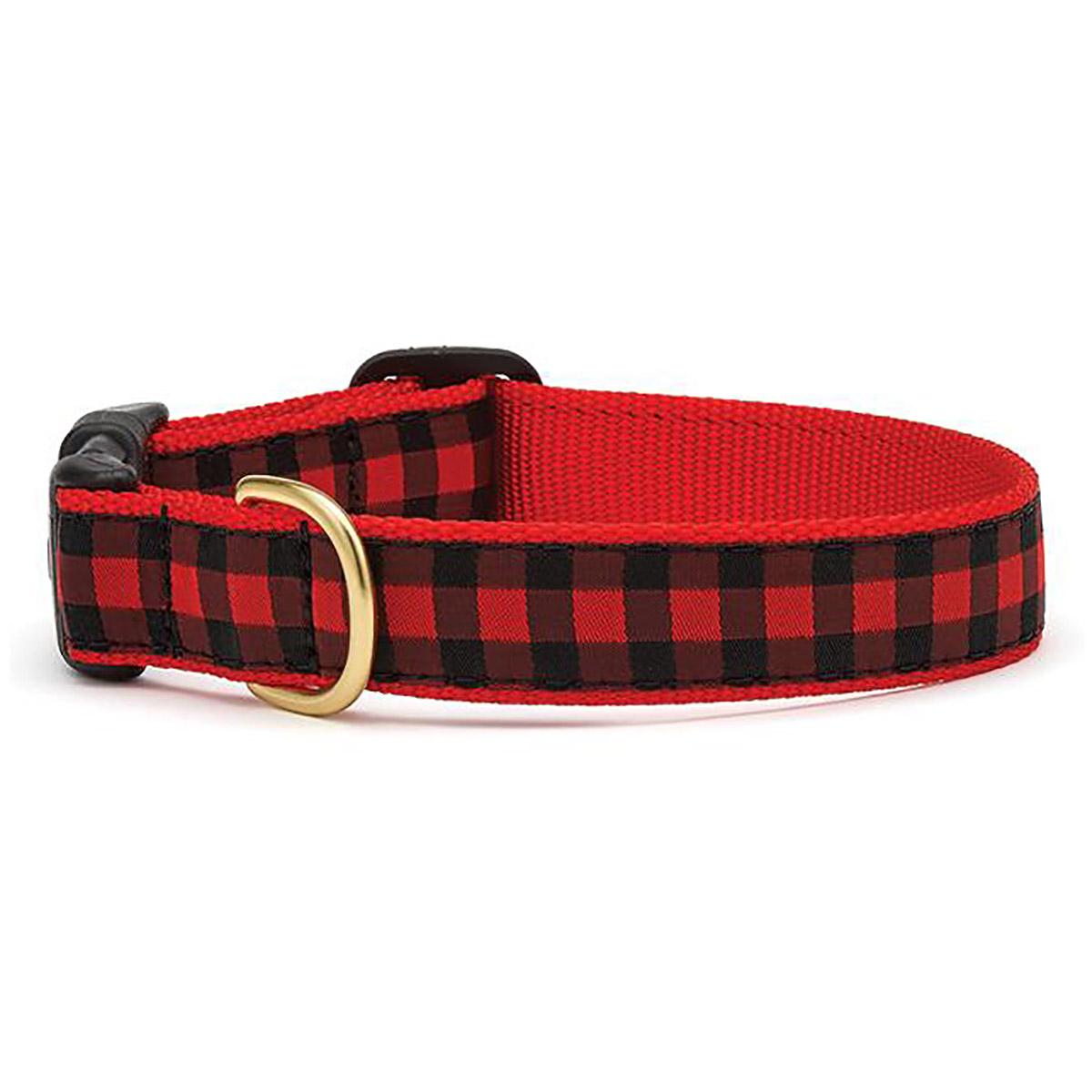 Buffalo Plaid Check Dog Collar by Up Country