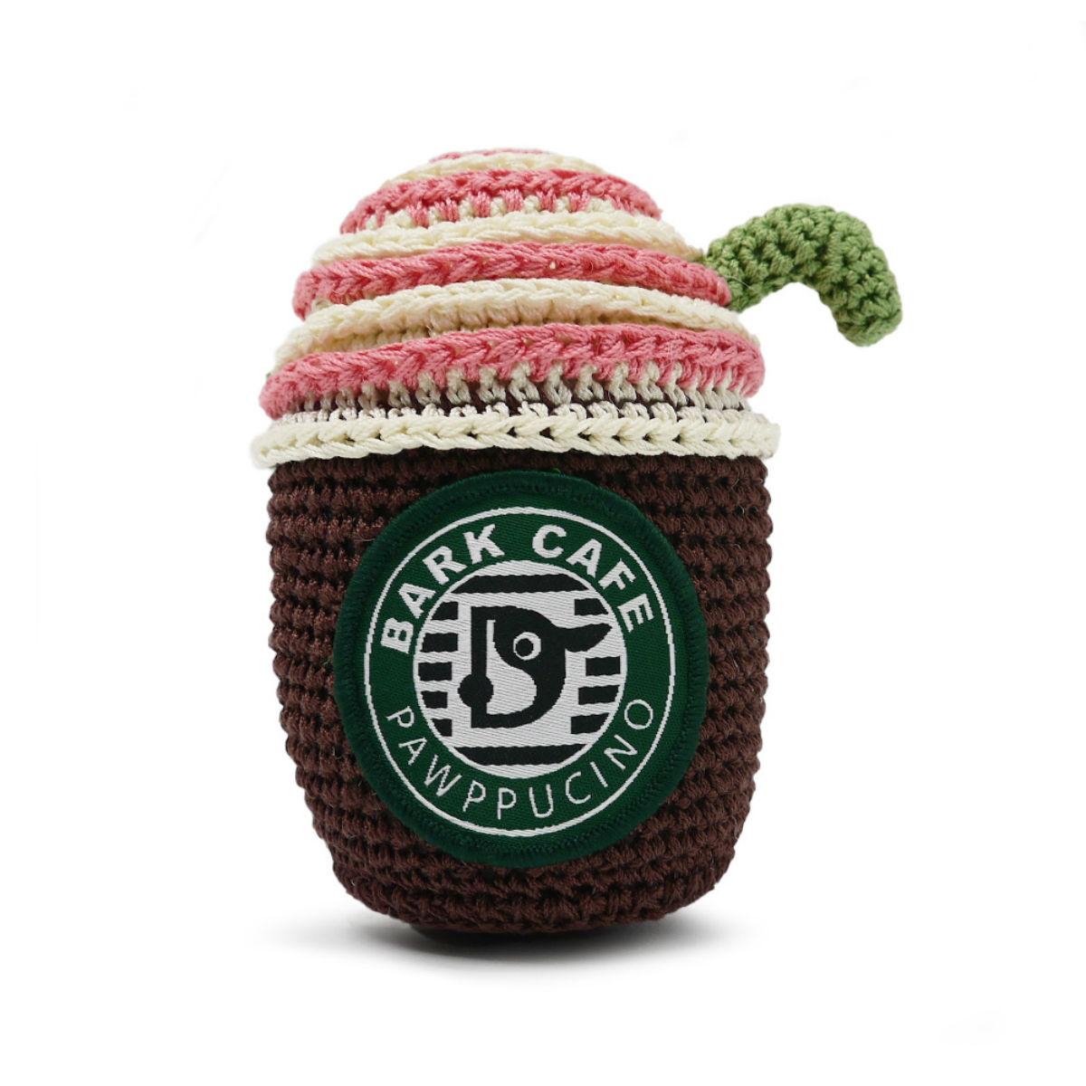 Coffee Crochet Dog Toy by Dogo