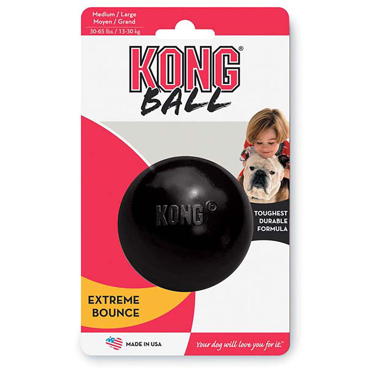 KONG Extreme Ball Dog Toy - Black