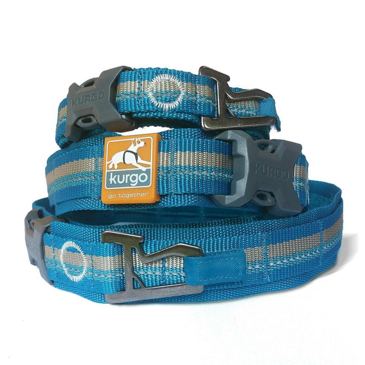 Kurgo RSG Dog Collar - Coastal Blue/Charcoal Grey