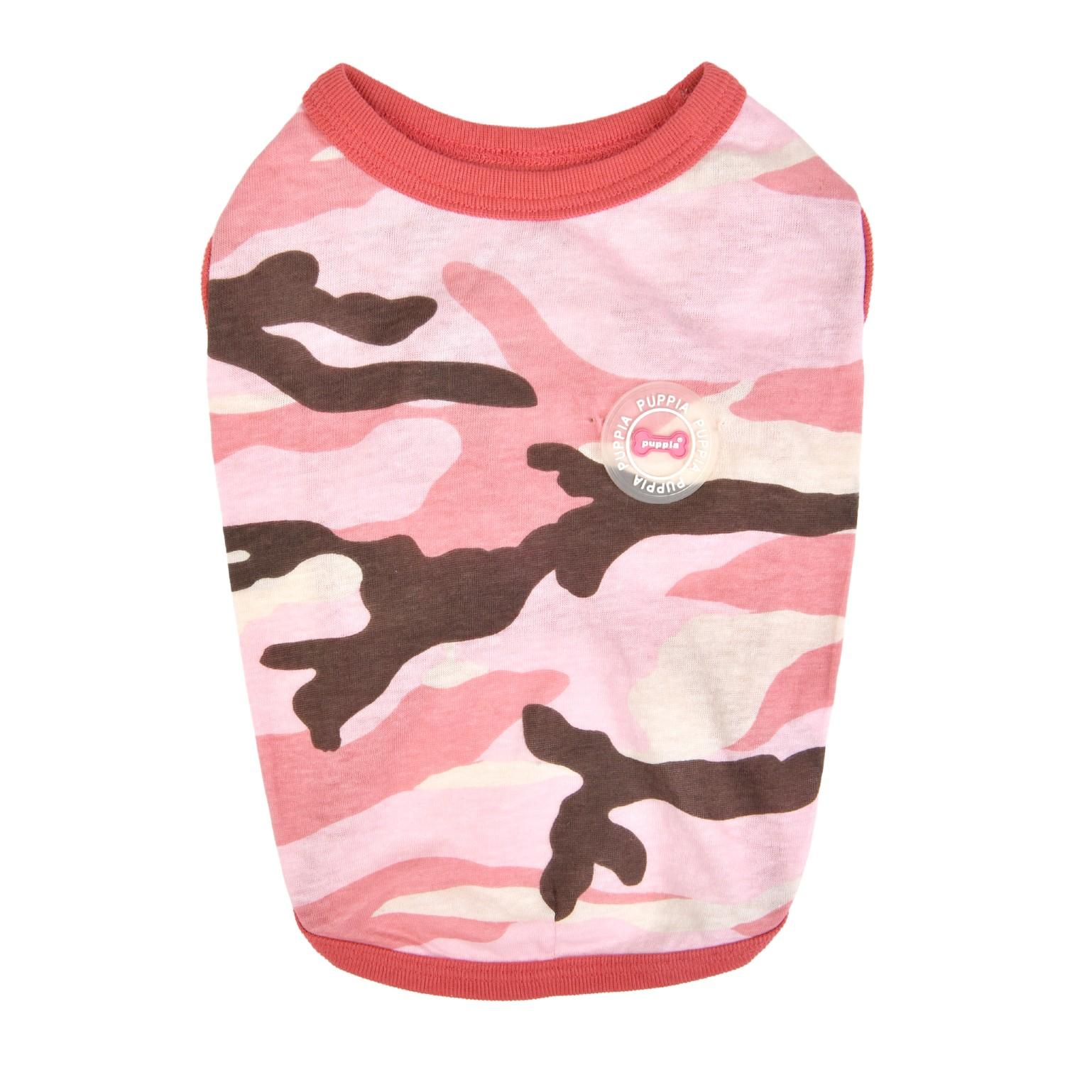 Lance Dog Shirt by Puppia - Pink Camo