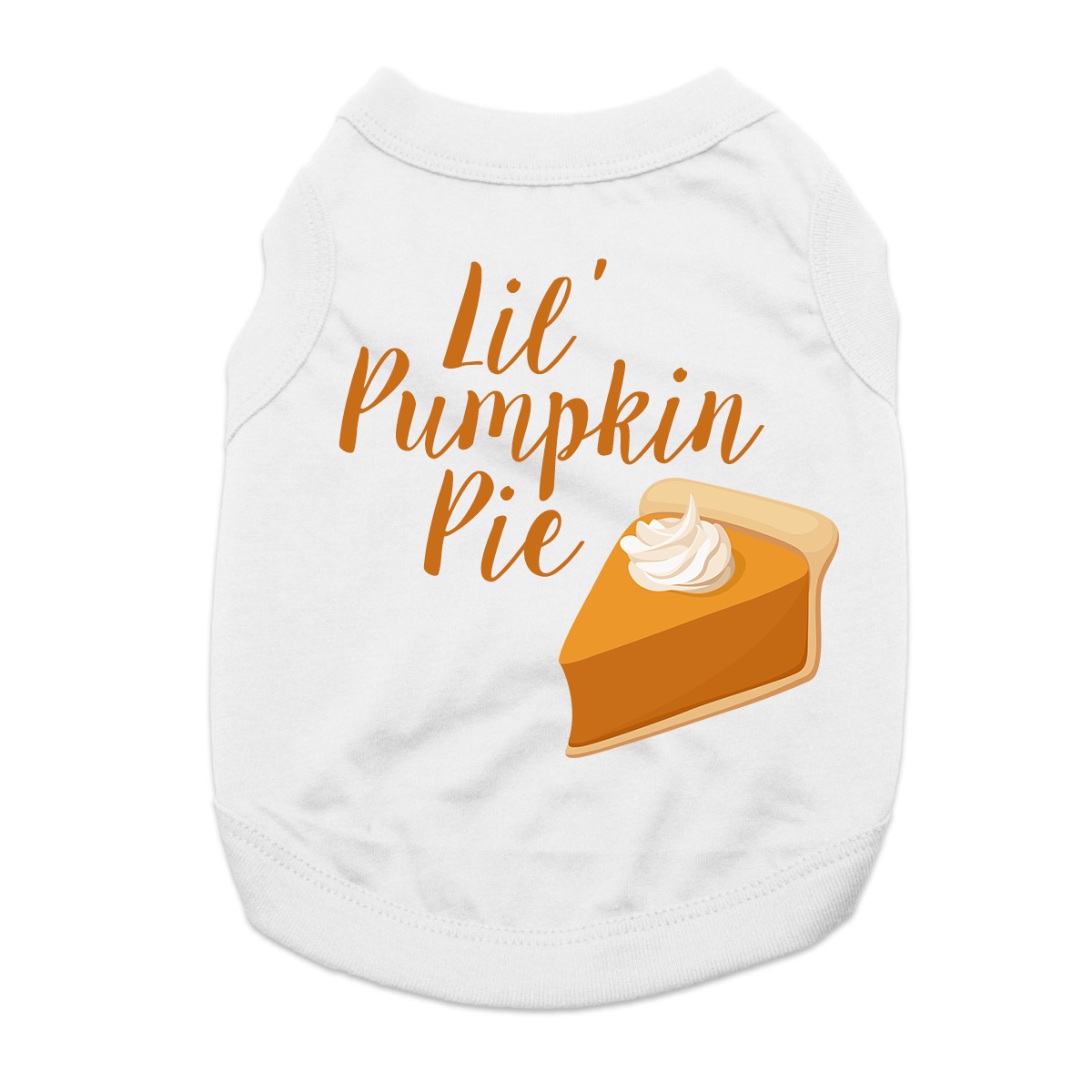 Lil' Pumpkin Pie Dog Shirt - White
