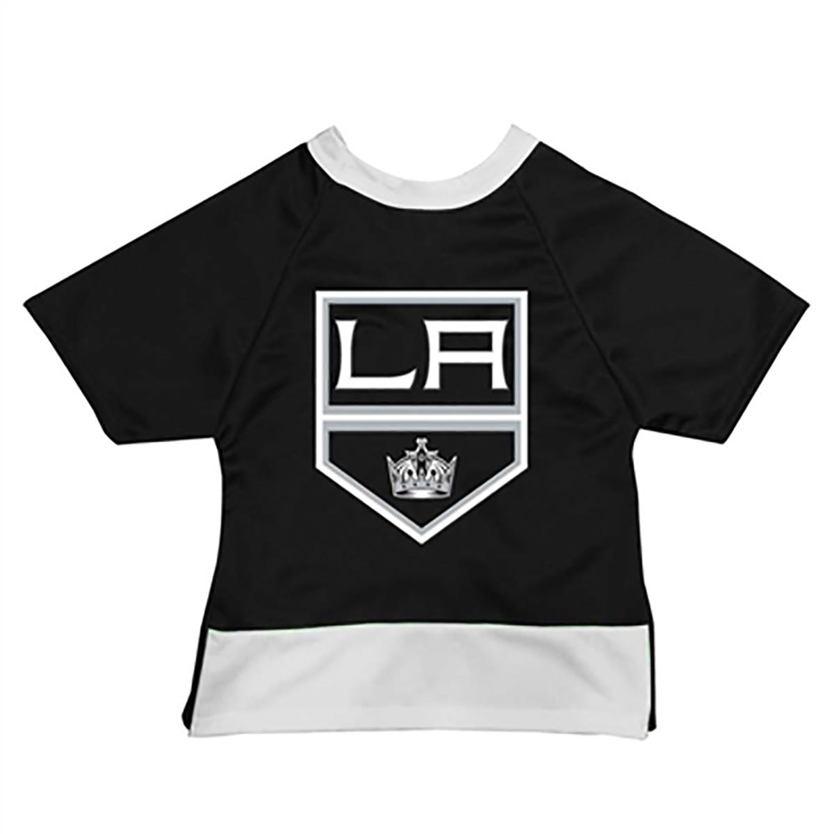 Los Angeles Kings Mesh Dog Jersey - Black with White Trim