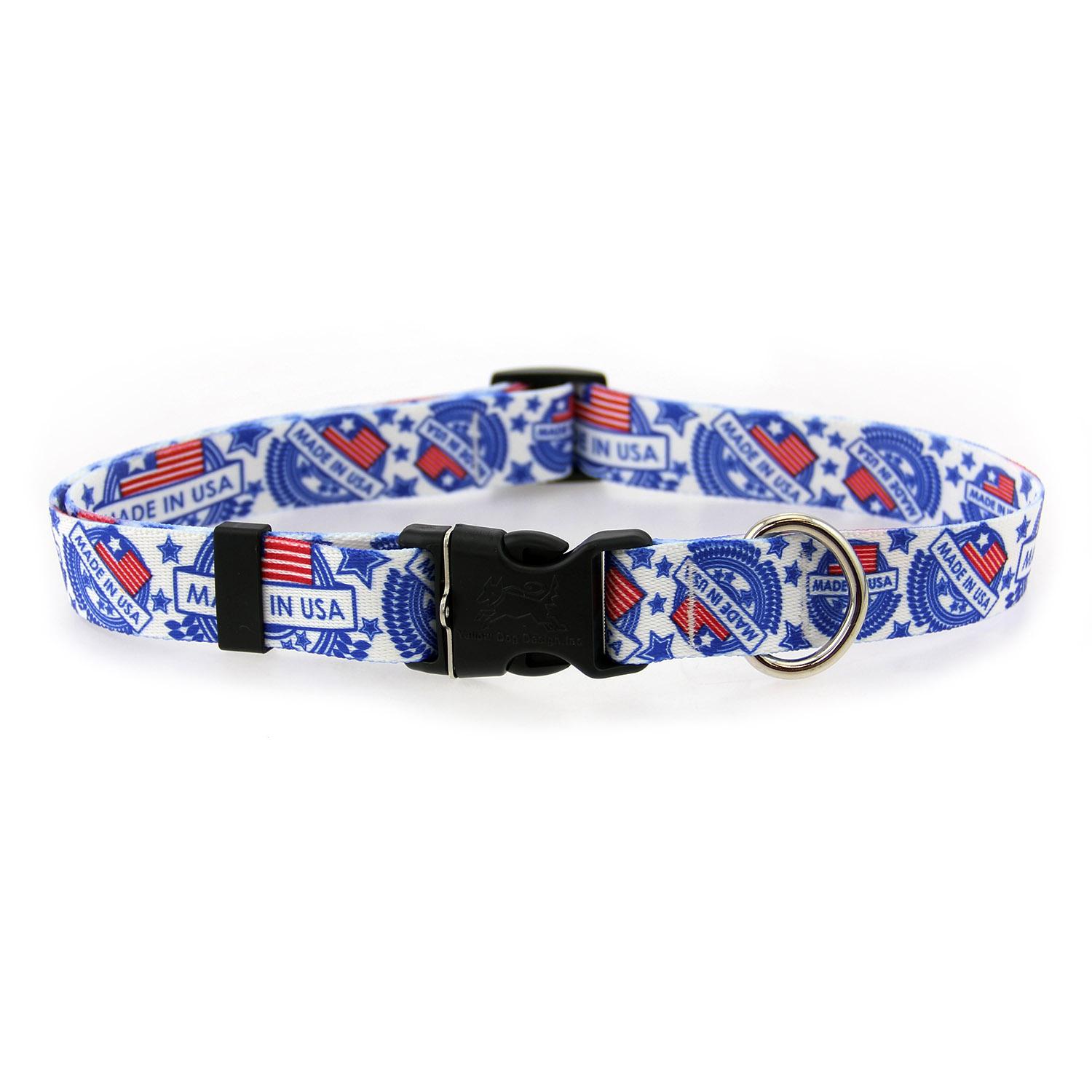Made in USA Dog Collar by Yellow Dog - White