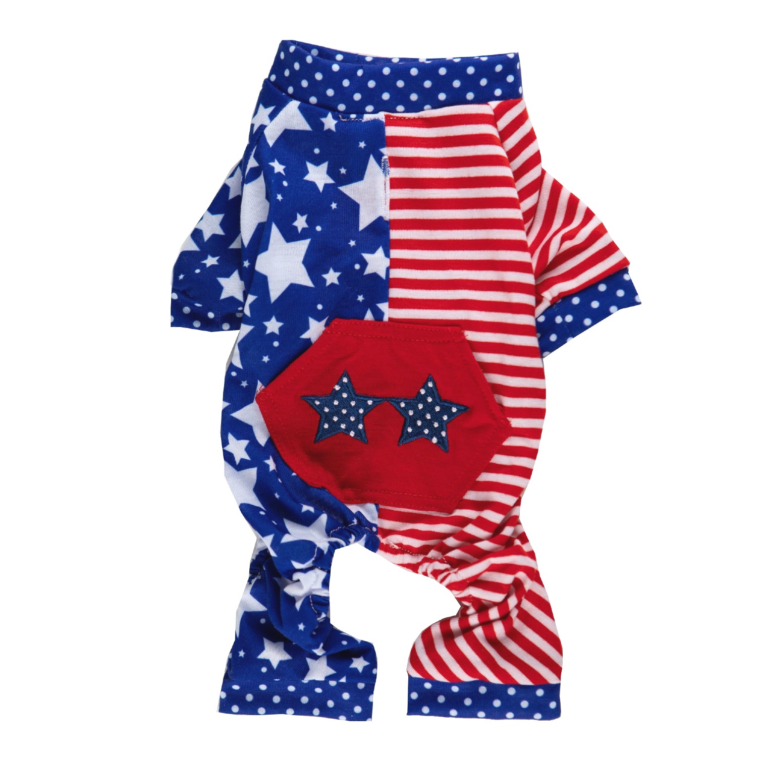 Max's Closet Americana Dog Pajamas - Stars & Stripes