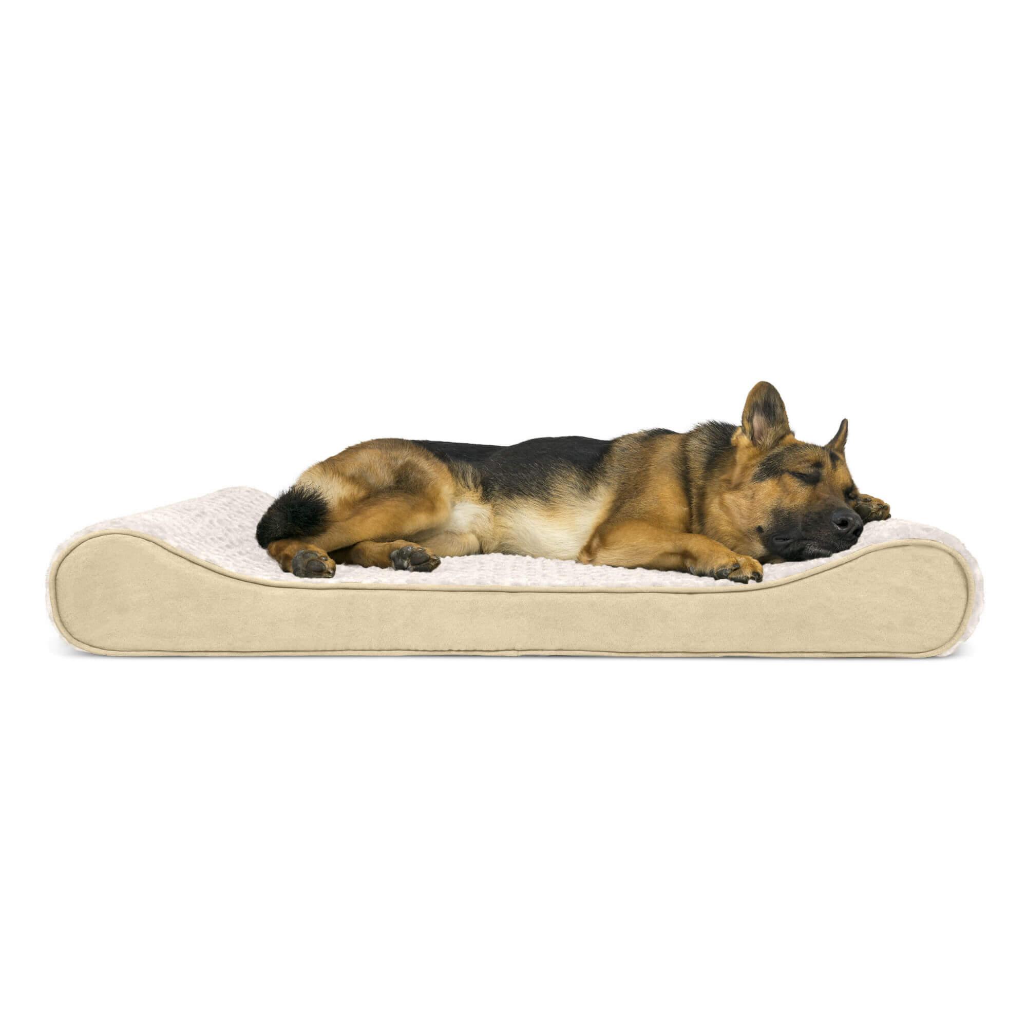 Furhaven Ultra Plush Luxe Lounger Orthopedic Pet Bed - Cream
