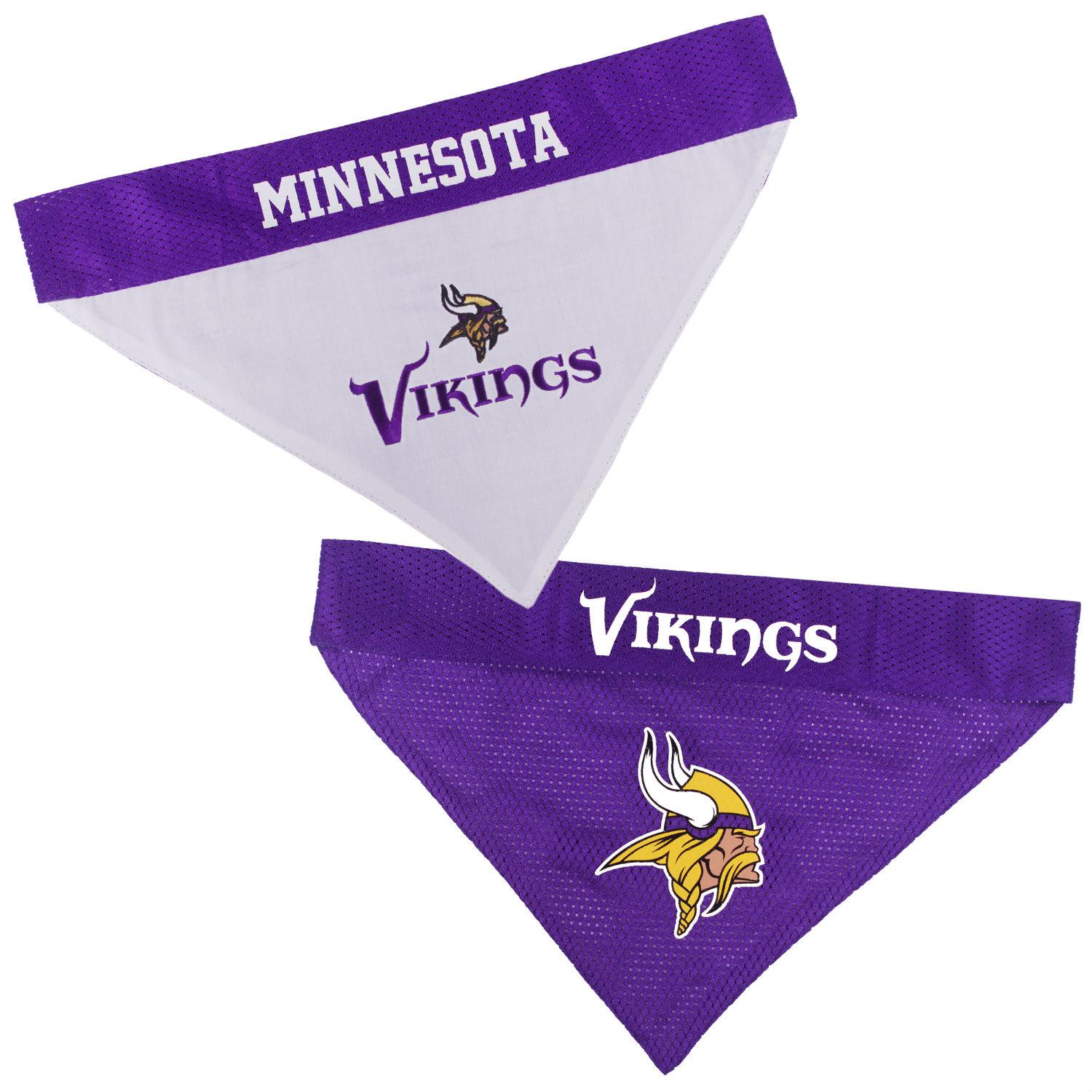 Minnesota Vikings Reversible Dog Bandana Collar Slider