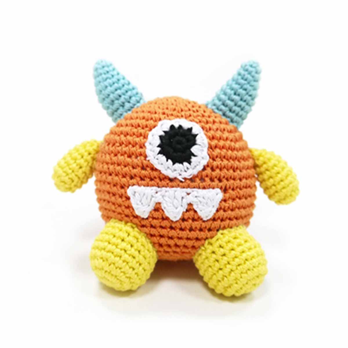 Monster Crochet Dog Toy by Dogo - Orange