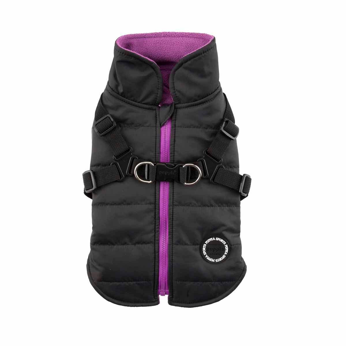 Mountaineer Harness Dog Coat by Puppia - Black