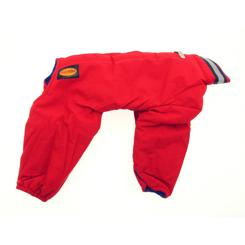 Muttluks Reversible Dog Snowsuit - Red/Navy