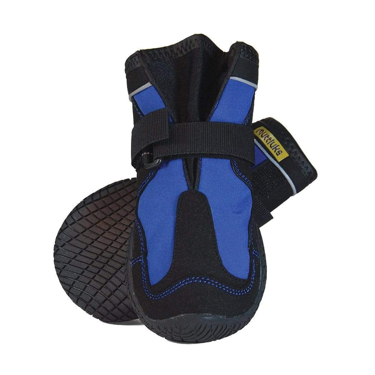 Muttluks Snow Mushers Dog Boots - Blue with Black Trim - Set of Two