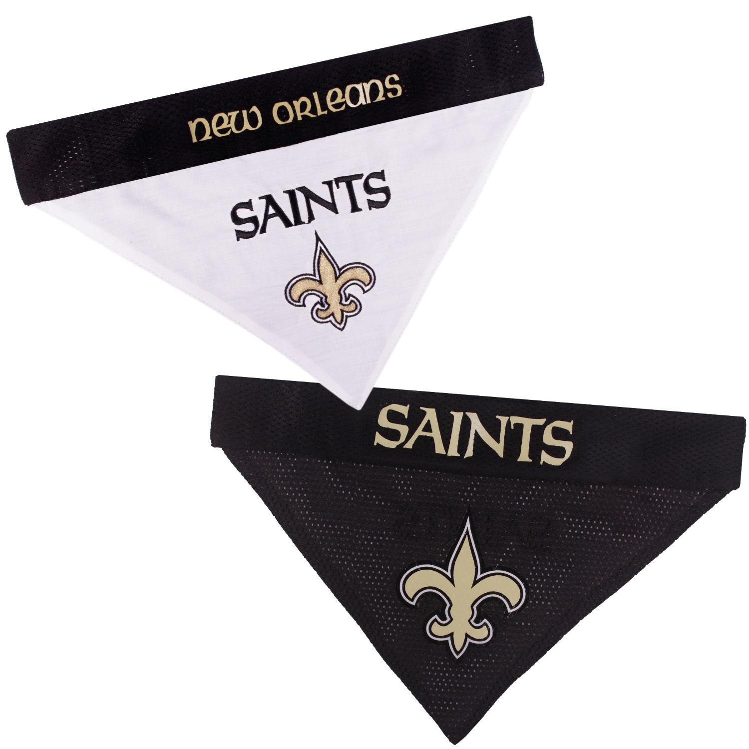 New Orleans Saints Reversible Dog Bandana Collar Slider