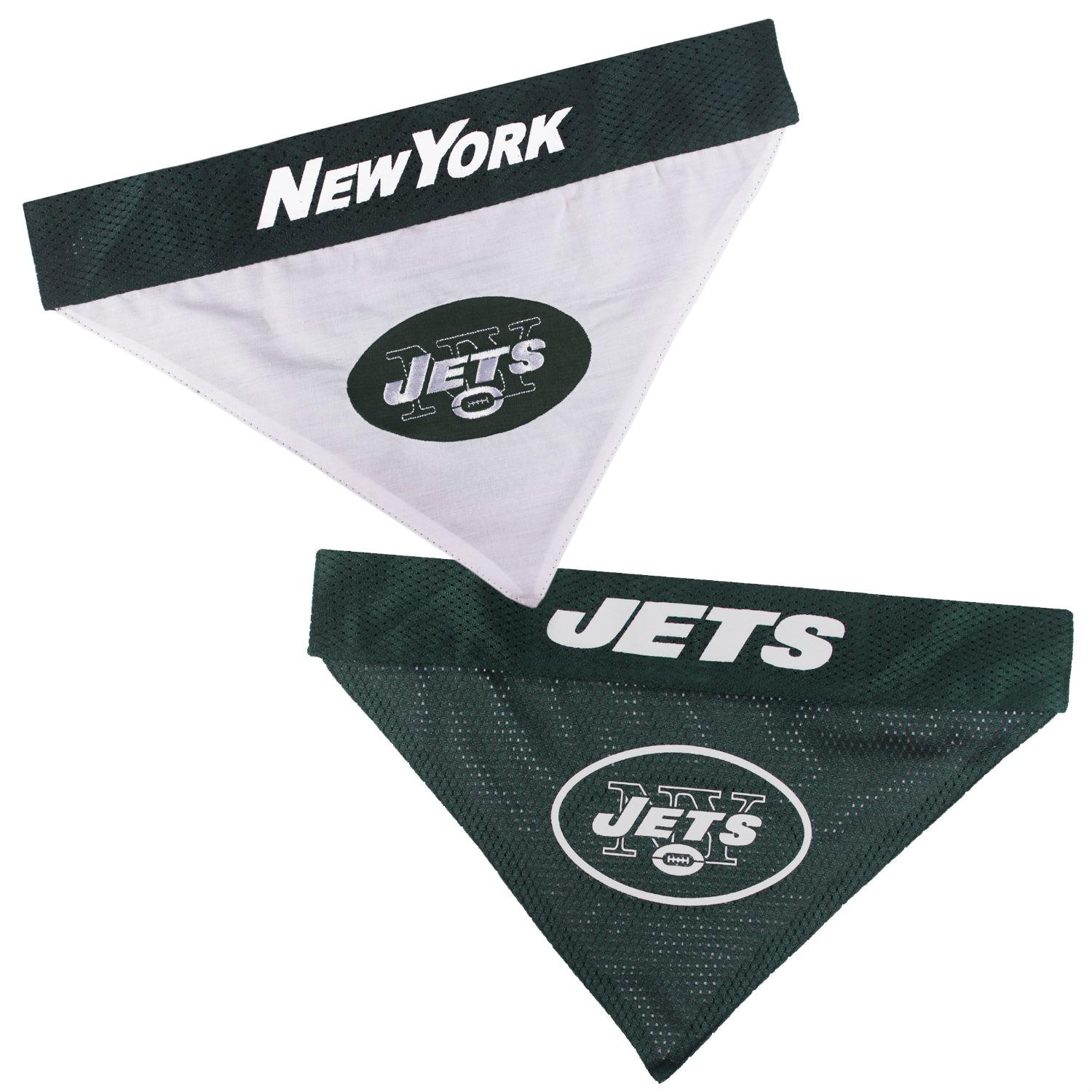 New York Jets Reversible Dog Bandana Collar Slider