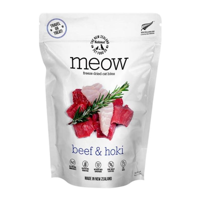 The New Zealand Natural Pet Food Co. Meow Freeze Dried Cat Food - Beef & Hoki