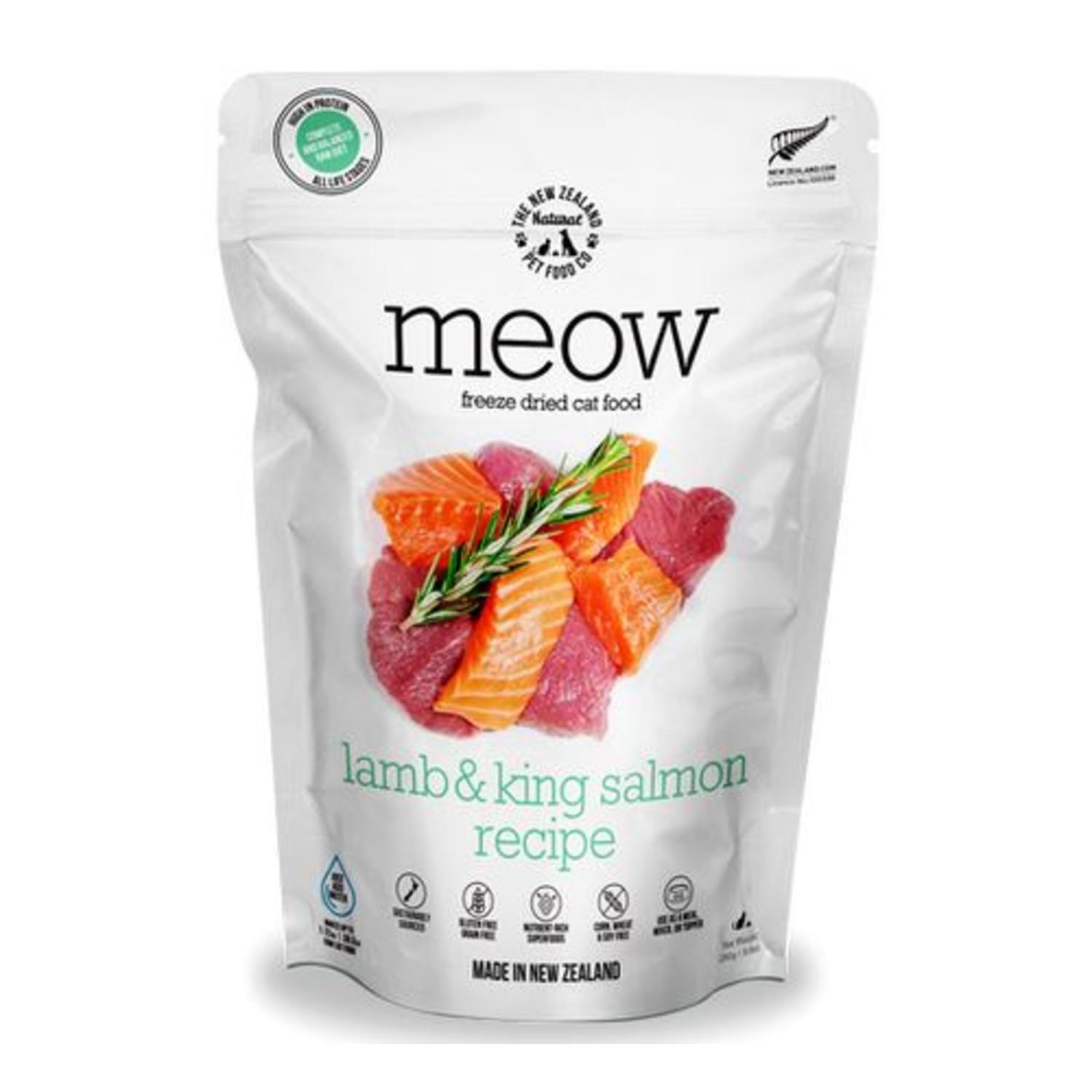 The New Zealand Natural Pet Food Co. Meow Freeze Dried Cat Food - Lamb & King Salmon