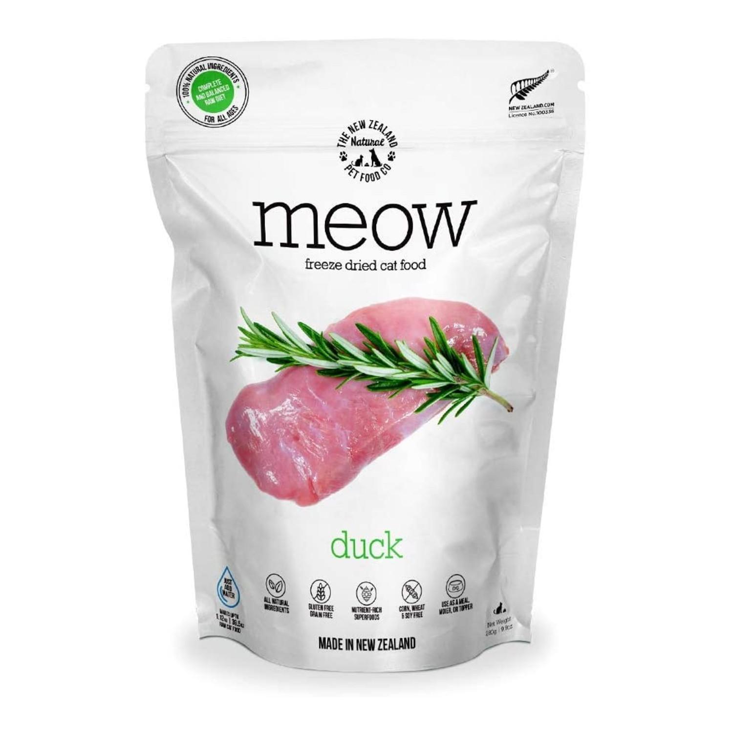 The New Zealand Natural Pet Food Co. Meow Freeze Dried Cat Food - Duck